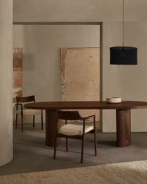 Eetkamertafel NEALY - Walnootfineer KAV T00012MW09