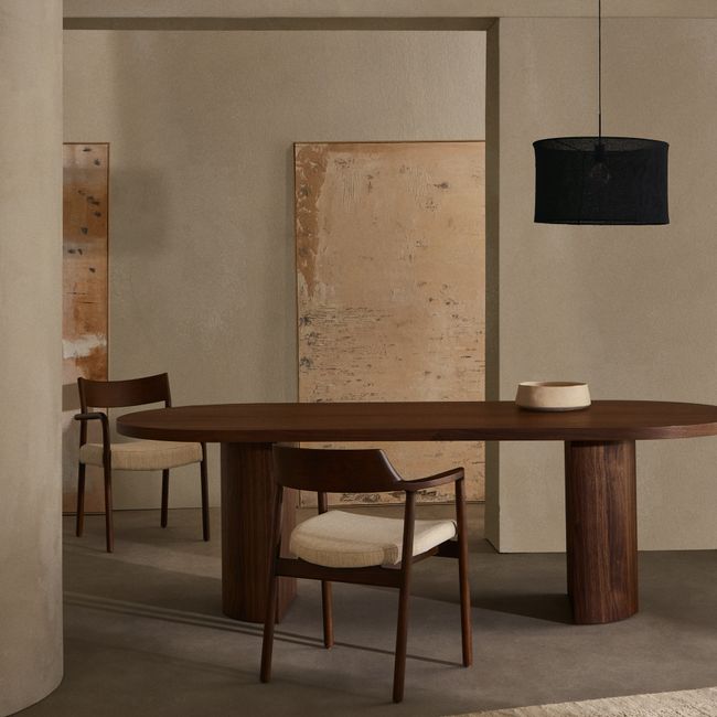 Eetkamertafel NEALY - Walnootfineer