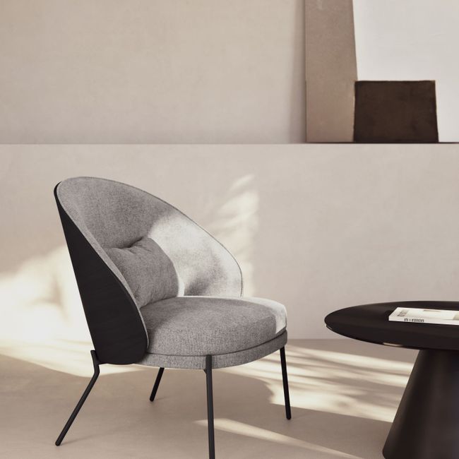 Fauteuil EAMY - Lichtgrijs