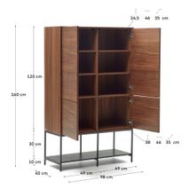 Wandkast VEDRANA - Walnootfineer KAV M0400014MM41