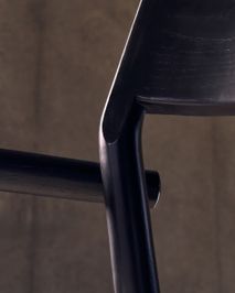 Armstoel FALCONERA - Zwart eikenhout / Beige stof KAV C0100140JD12