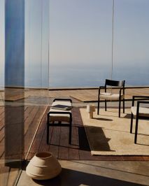 Armstoel FALCONERA - Zwart eikenhout / Beige stof KAV C0100140JD12