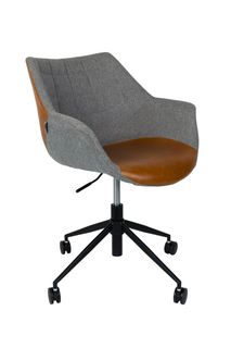 Bureaustoel DOULTON OFFICE - Grijs/Bruin ZVR 1300003