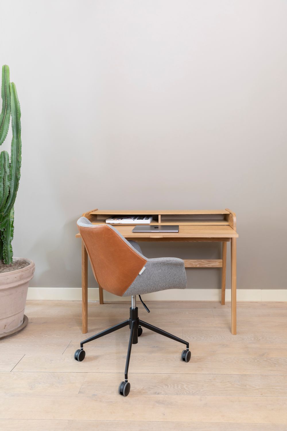 Bureaustoel DOULTON OFFICE - Grijs/Bruin ZVR 1300003