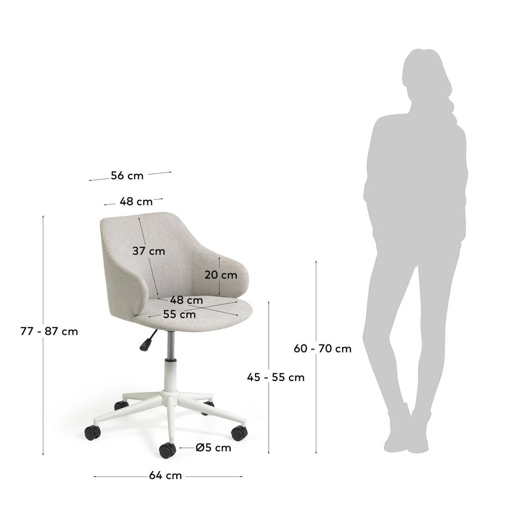 Bureaustoel EINARA - Roze KAV CC2261GR39