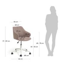 Bureaustoel EINARA - Lichtgrijs KAV CC2261GR24