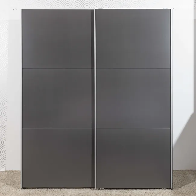 Schuifdeurkast AURELIO - Metallic Grey