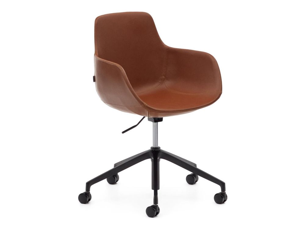 Bureaustoel TISSIANA - Bruin kunstleder KAV C0200006PP10