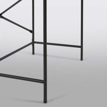 Melamine en metalen kledingroede met zwarte afwerk KAV AA7264M01