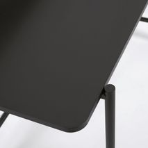 Melamine en metalen kledingroede met zwarte afwerk KAV AA7264M01