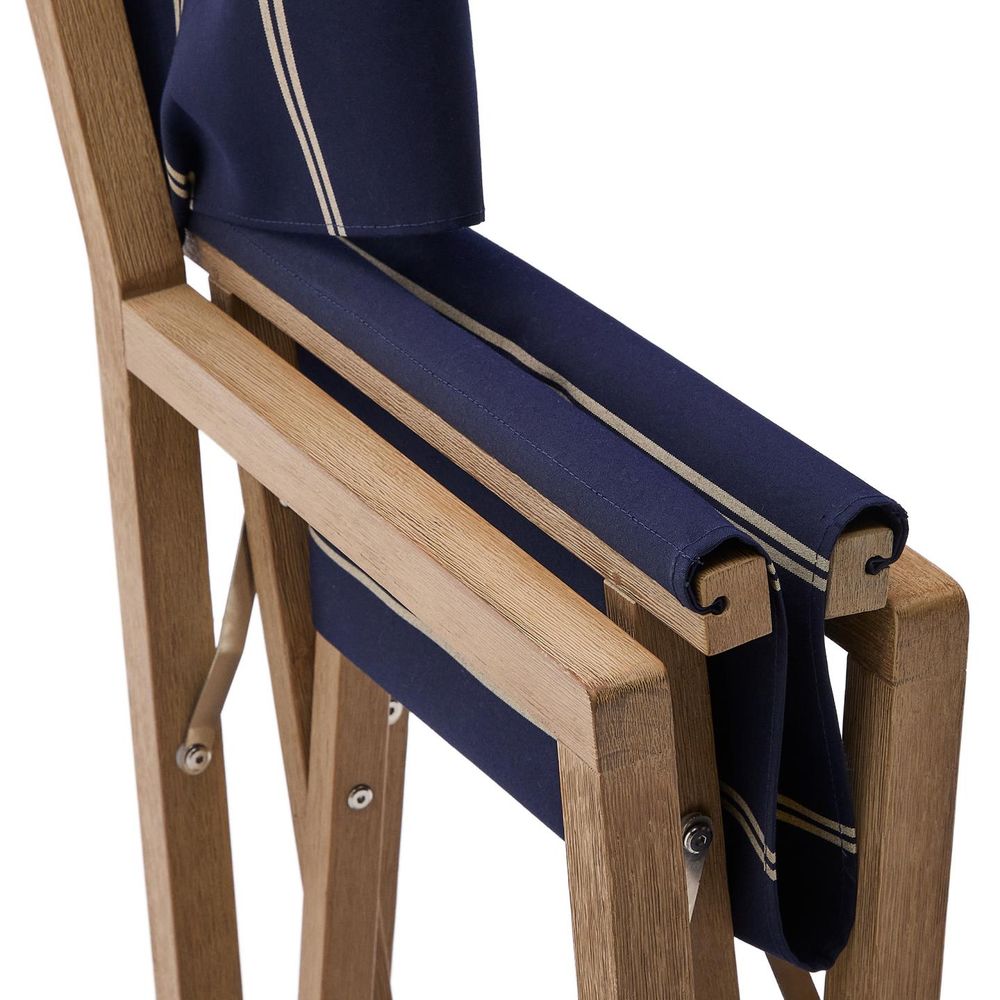 Vouwstoel VILARA - Blauw / Beige KAV CC00161HK25