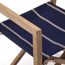 Vouwstoel VILARA - Blauw / Beige KAV CC00161HK25