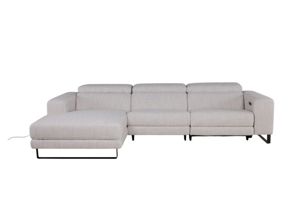 Hoekzetel met elektr. relax LESTER - Beige C-KUK-12-HKS1