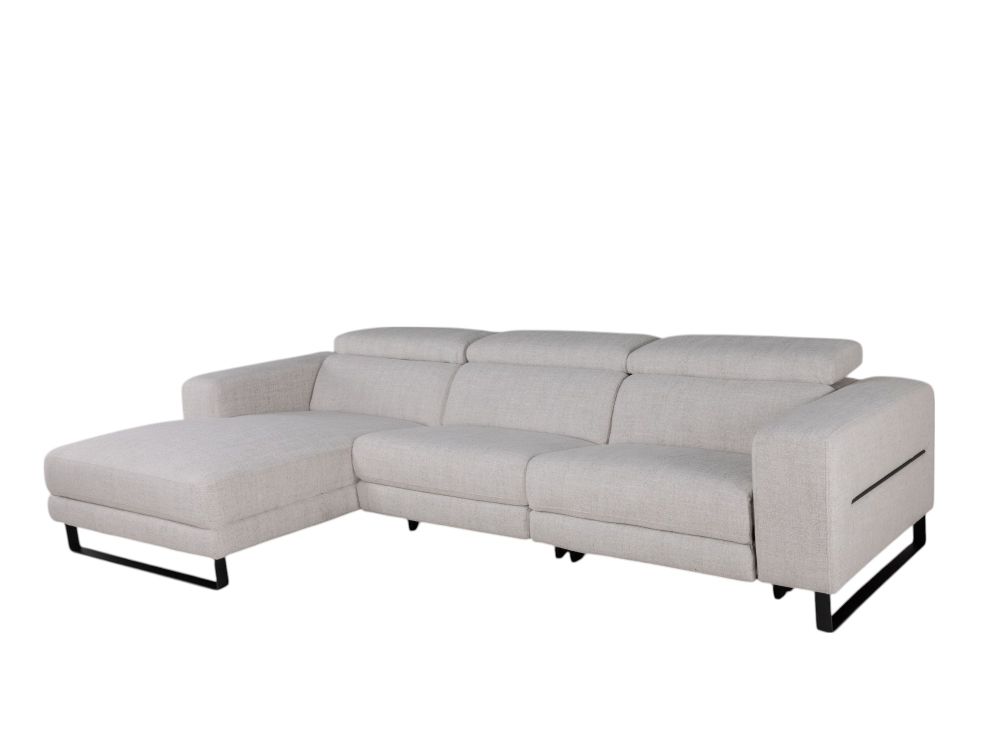 Hoekzetel met elektr. relax LESTER - Beige C-KUK-12-HKS1