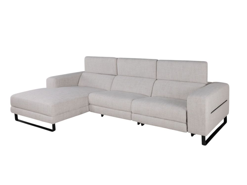 Hoekzetel met elektr. relax LESTER - Beige C-KUK-12-HKS1