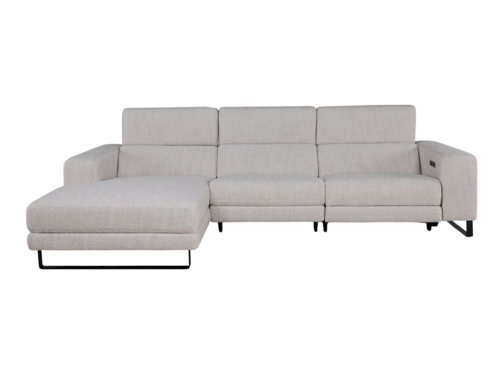 Hoekzetel met elektr. relax LESTER - Beige C-KUK-12-HKS1