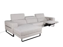 Hoekzetel met elektr. relax LESTER - Beige C-KUK-12-HKS1