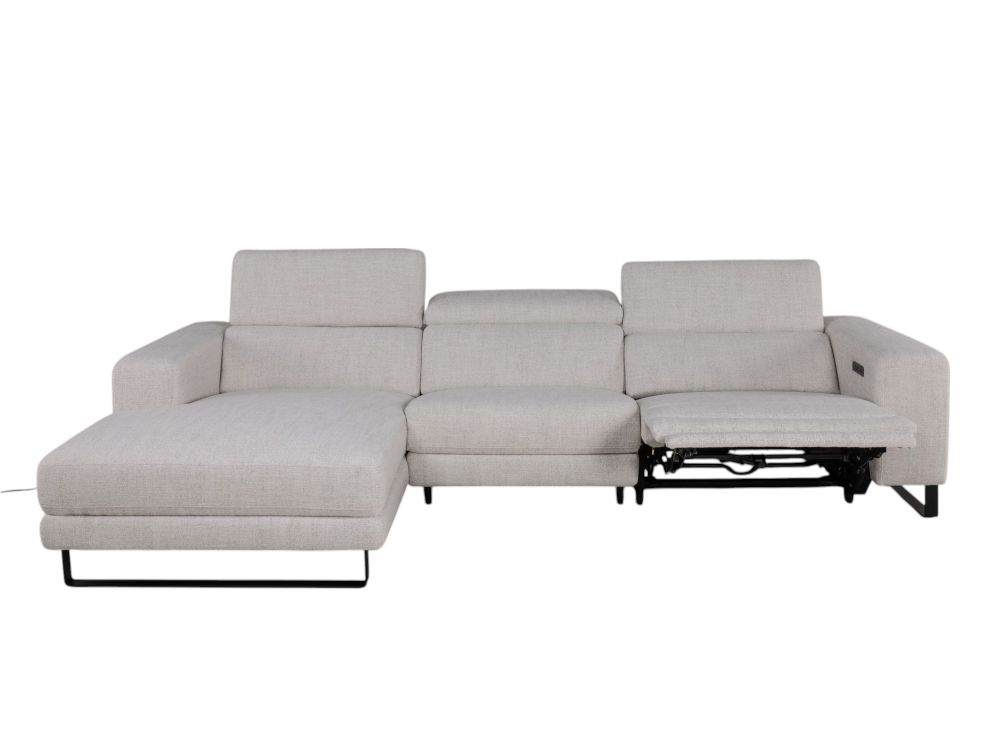 Hoekzetel met elektr. relax LESTER - Beige C-KUK-12-HKS1