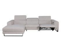 Hoekzetel met elektr. relax LESTER - Beige C-KUK-12-HKS1