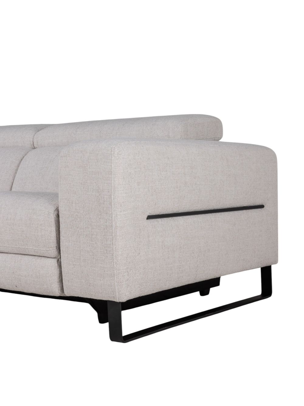 Hoekzetel met elektr. relax LESTER - Beige C-KUK-12-HKS1