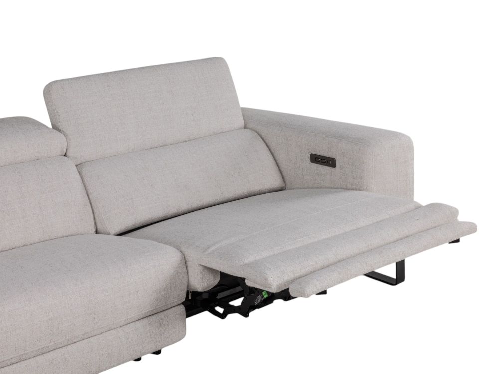 Hoekzetel met elektr. relax LESTER - Beige C-KUK-12-HKS1