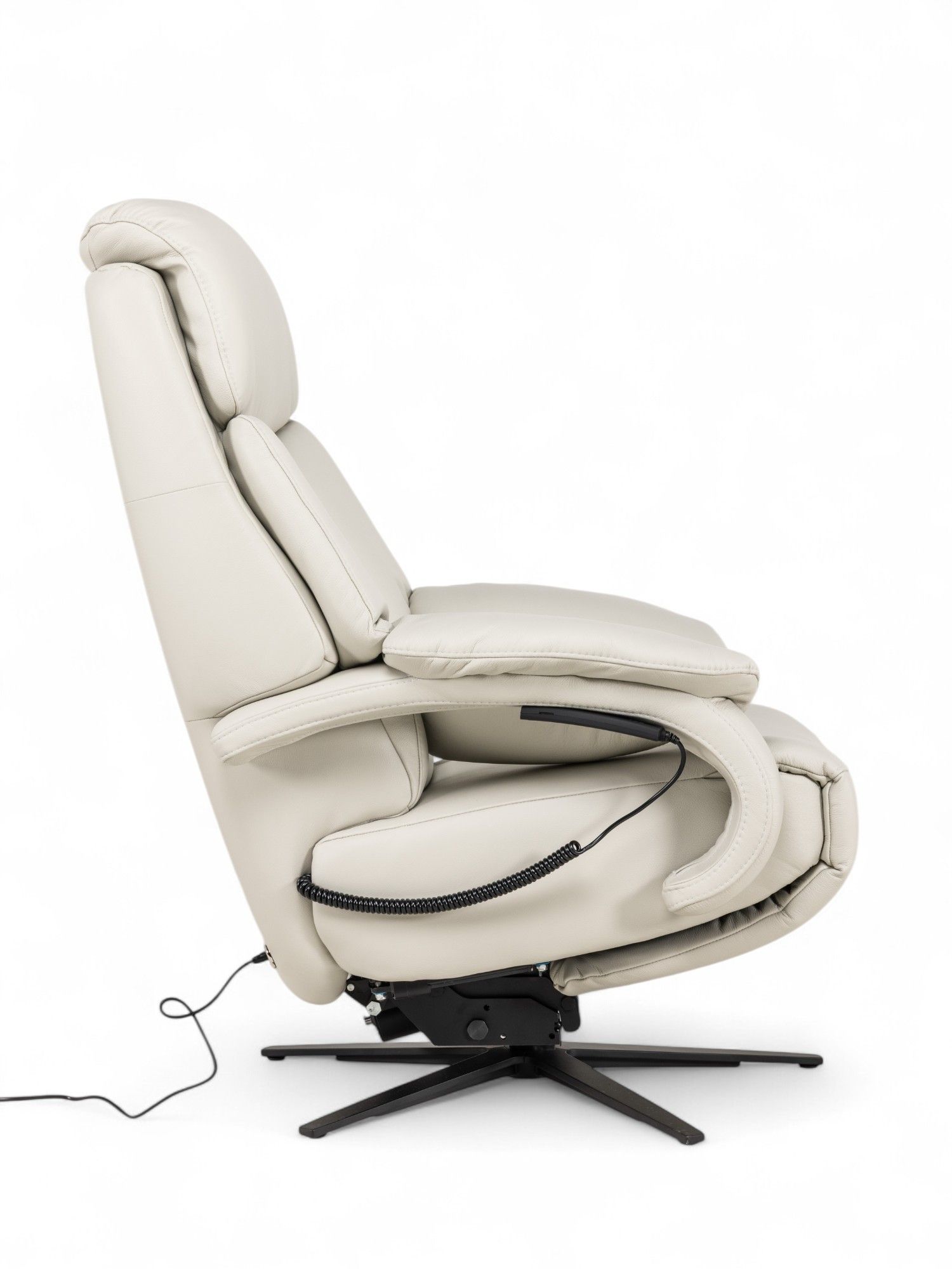 Elektrische Relaxfauteuil Medium VERTO - Zilvergri