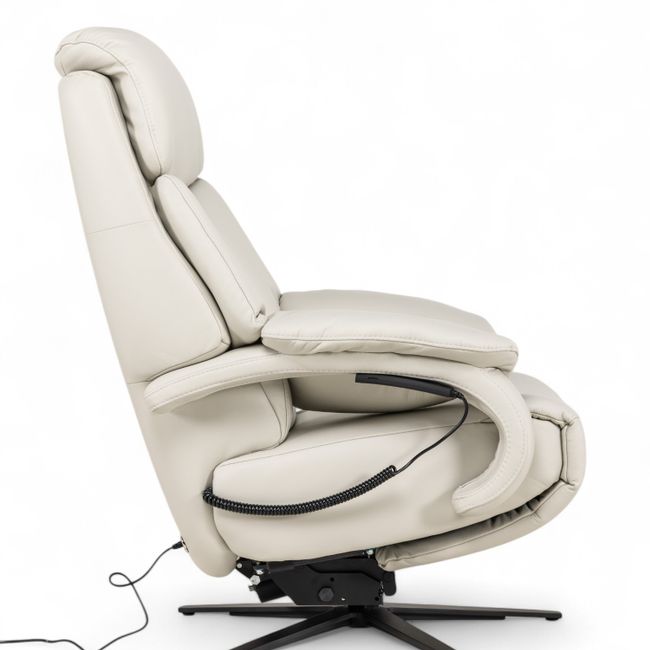 Elektrische Relaxfauteuil Medium VERTO - Zilvergri