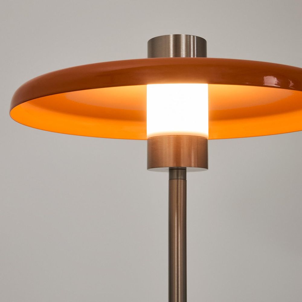 Staande lamp NUVIRA - oranje lampenkap KAV L00120RR13