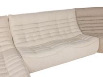 Hoekzetel met poef FOXTROT - Beige C-CAL-93-HK