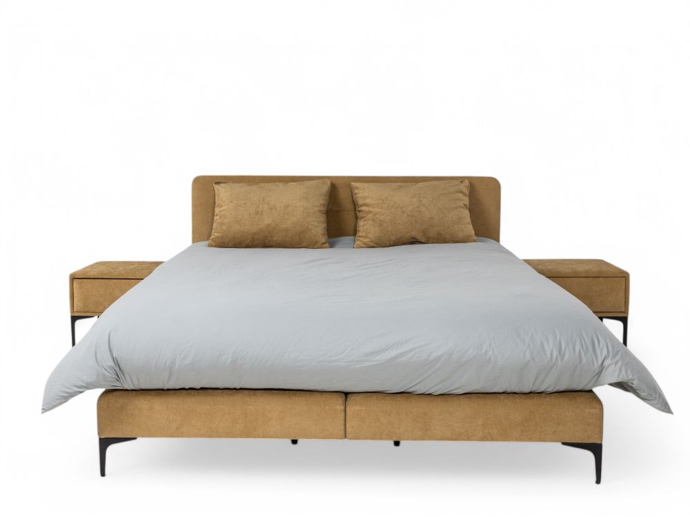 Boxspring incl. 2 nachttafels Bastille - Cognac C-SFD-82-BXS1