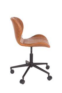 Bureaustoel OMG - Bruin Leder ZVR 1300006