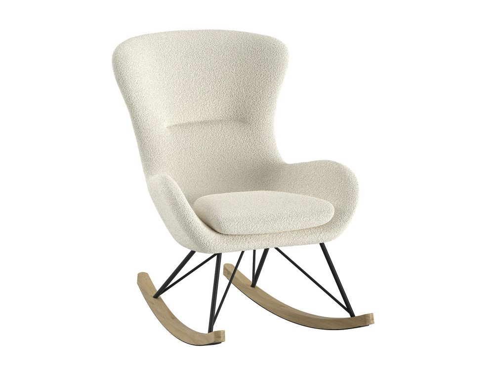 Schommelstoel ROCKY - Beige / Bouclé VPC-37-001-BEI