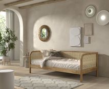 Kajuitbed incl. lattenbodem OLIVE - Rotan / Eik VPC-32-000001