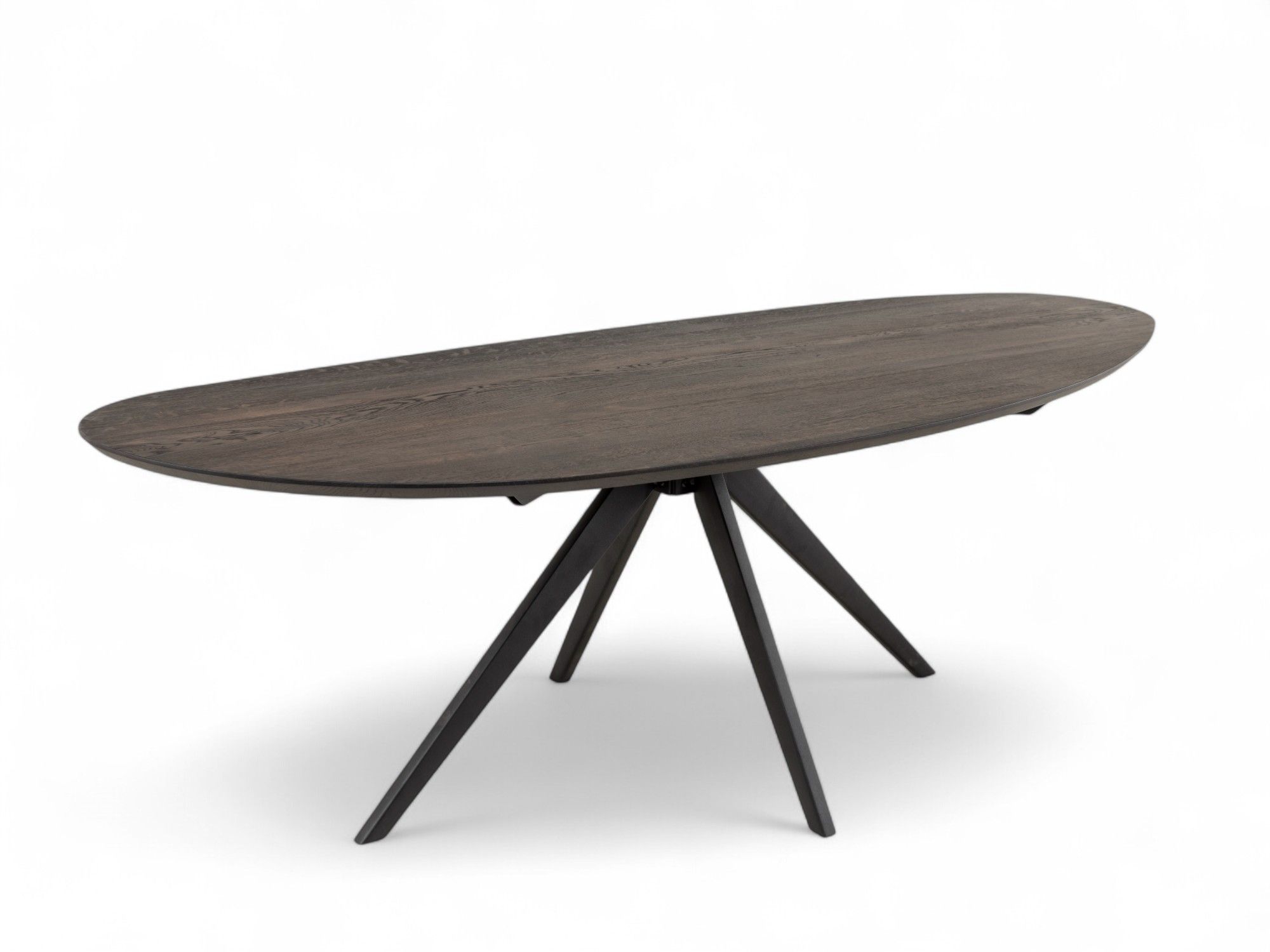 Eetkamertafel KIEZEL - Vintage coal/Zwart