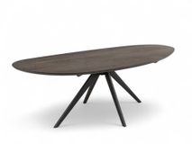 Eetkamertafel KIEZEL/JOA - Vintage coal/zwart C-VDD-7-TFL-024