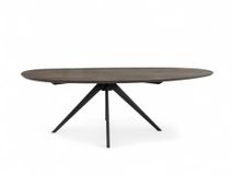 Eetkamertafel KIEZEL/JOA - Vintage coal/zwart C-VDD-7-TFL-024