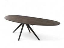 Eetkamertafel KIEZEL/JOA - Vintage coal/zwart C-VDD-7-TFL-024