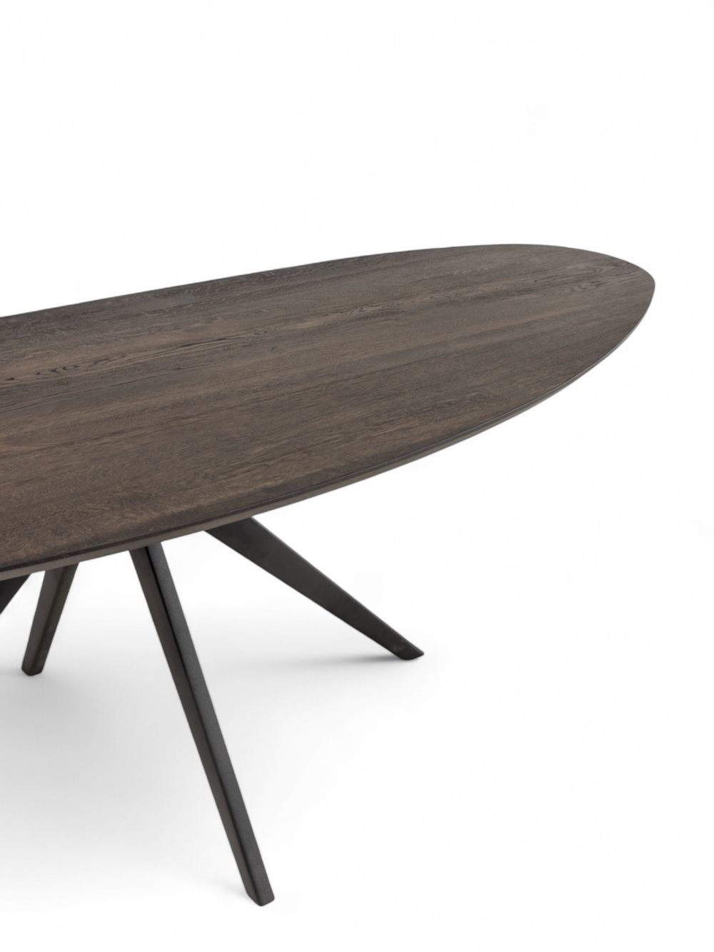 Eetkamertafel KIEZEL/JOA - Vintage coal/zwart C-VDD-7-TFL-024