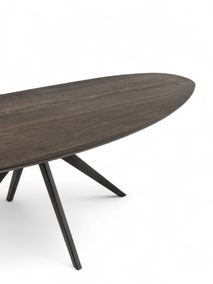 Eetkamertafel KIEZEL/JOA - Vintage coal/zwart C-VDD-7-TFL-024