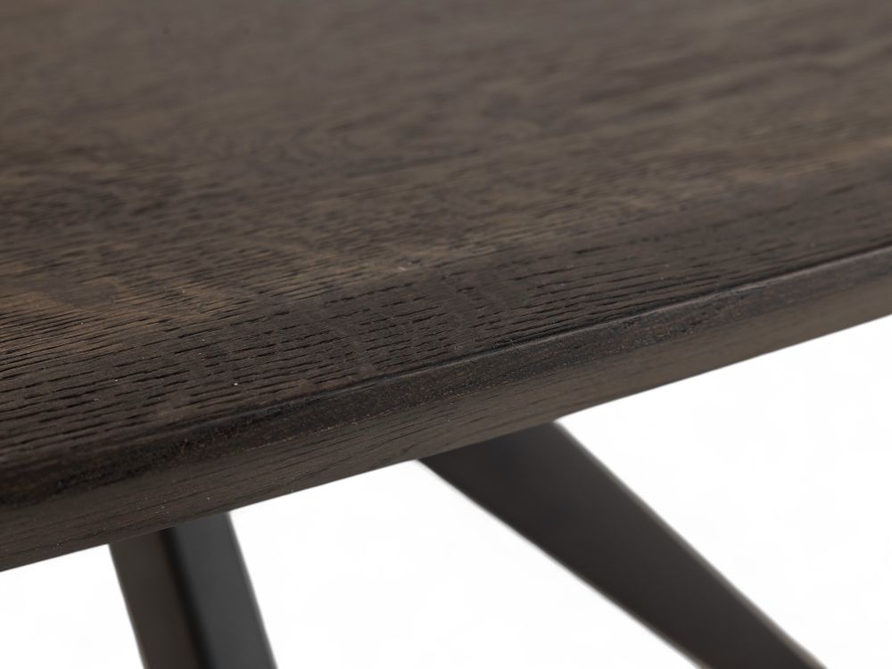 Eetkamertafel KIEZEL/JOA - Vintage coal/zwart C-VDD-7-TFL-024