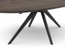 Eetkamertafel KIEZEL/JOA - Vintage coal/zwart C-VDD-7-TFL-024