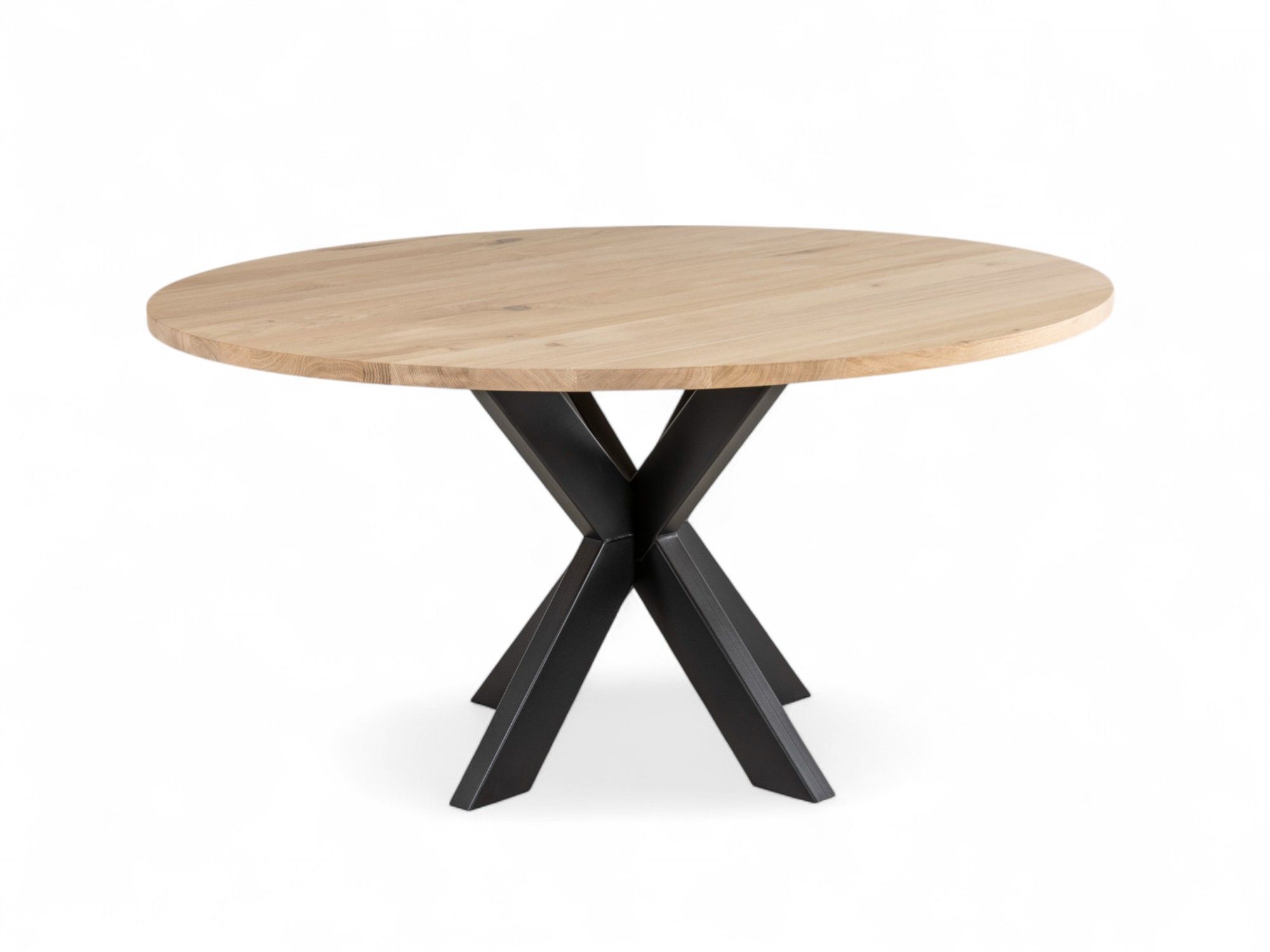 Eetkamertafel JOOST/MISTY - Vers eiken/zwart