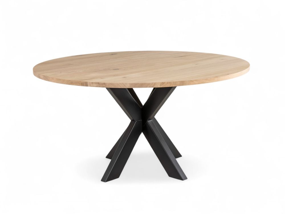 Eetkamertafel JOOST/MISTY - Vers eiken/zwart C-VDD-4-TFL-461