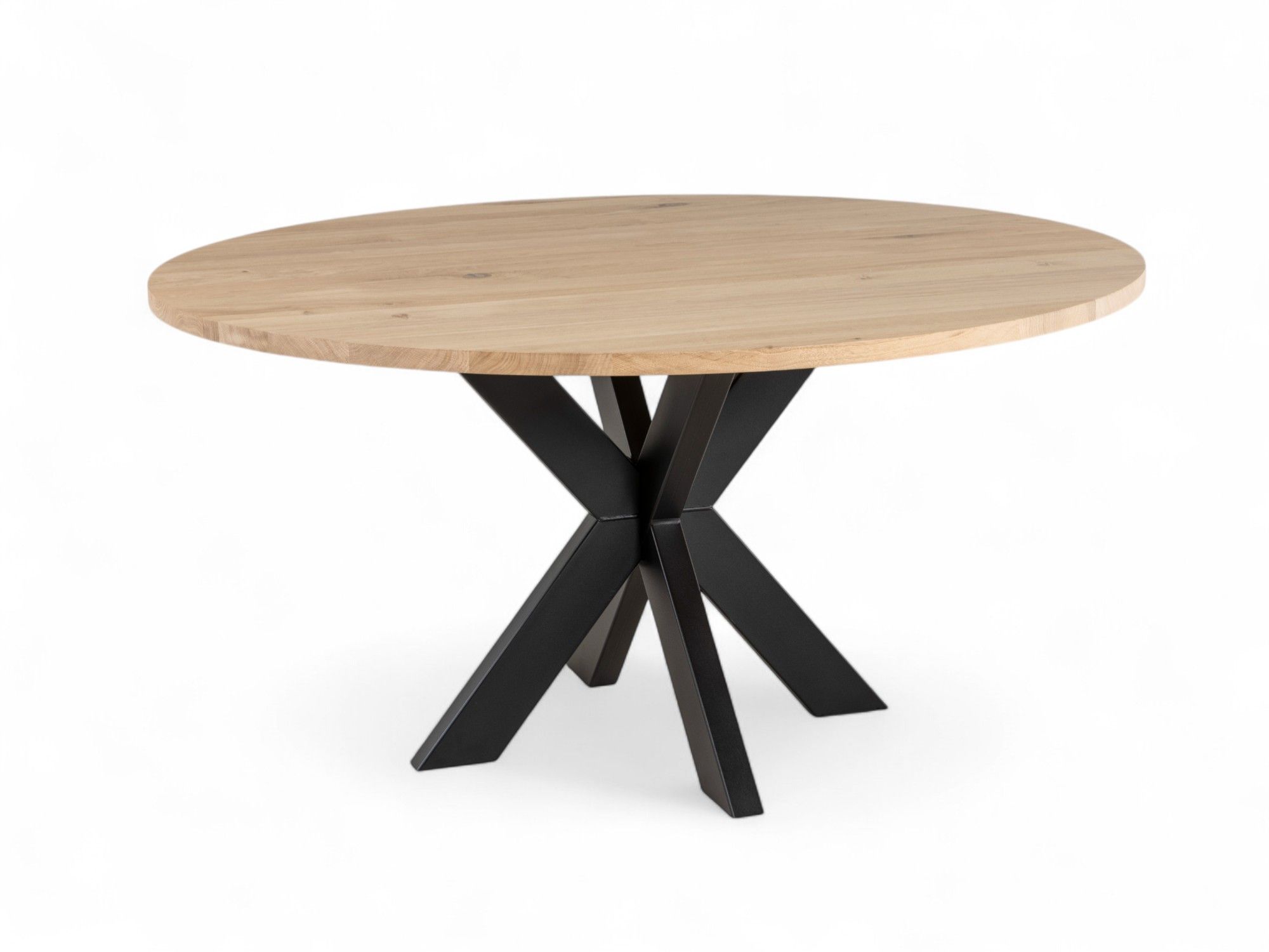 Eetkamertafel JOOST/MISTY - Vers eiken/zwart