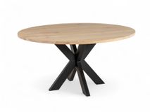 Eetkamertafel JOOST/MISTY - Vers eiken/zwart C-VDD-4-TFL-461