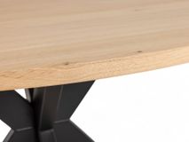 Eetkamertafel JOOST/MISTY - Vers eiken/zwart C-VDD-4-TFL-461