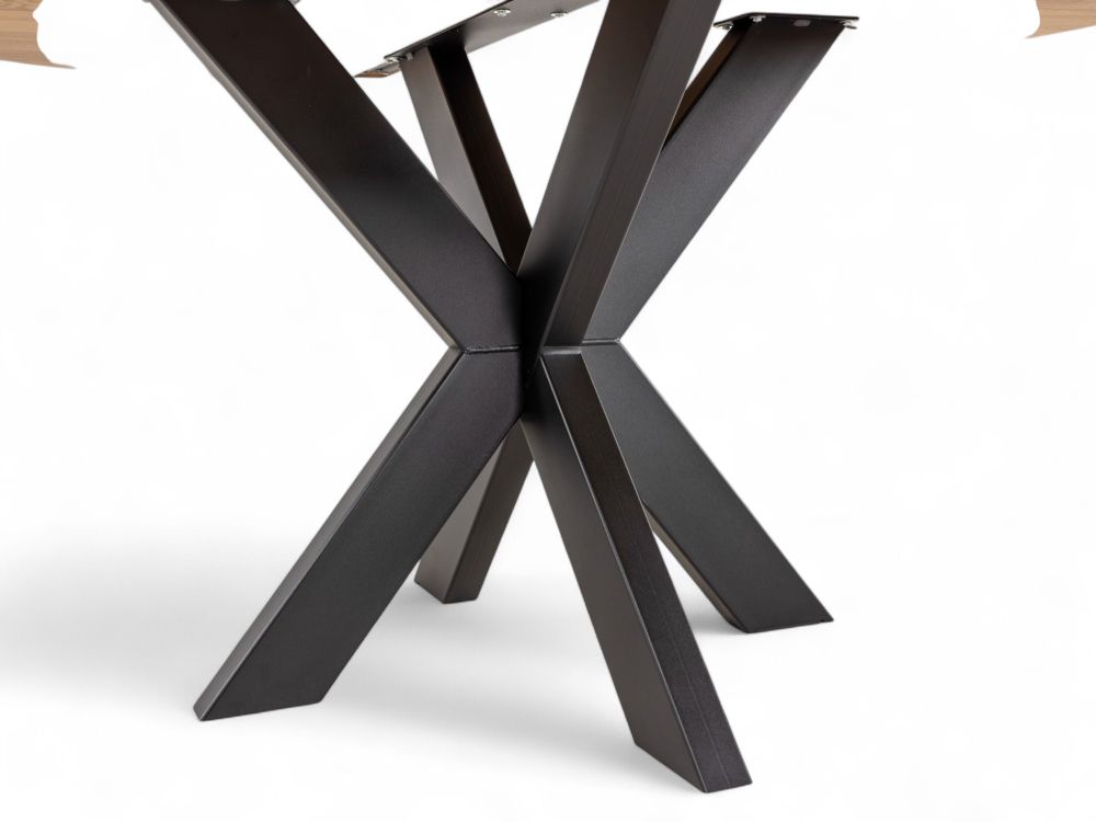 Eetkamertafel JOOST/MISTY - Vers eiken/zwart C-VDD-4-TFL-461