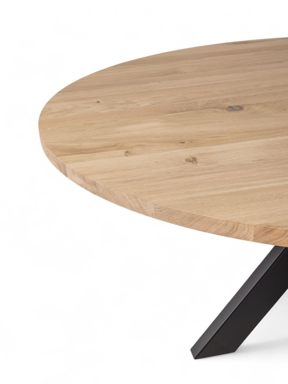 Eetkamertafel JOOST/MISTY - Vers eiken/zwart C-VDD-4-TFL-461