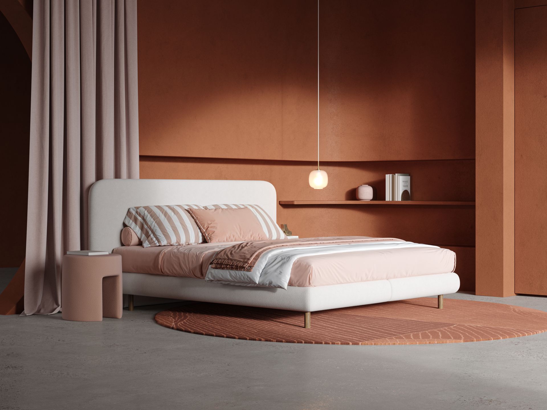 Boxspring MOON BOX - Beige