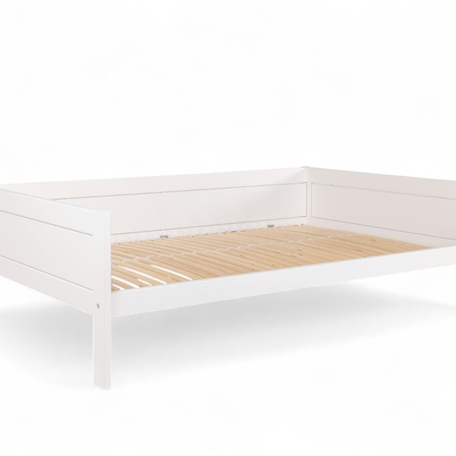 Bed BASIC met lattenbodem - Wit